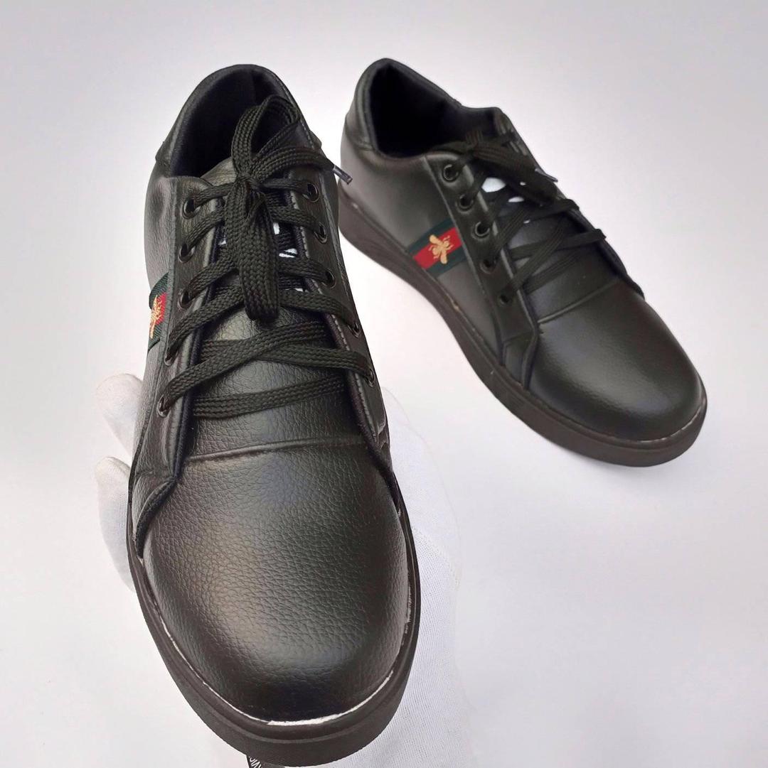 Men Rubber Casual Sneakers (GU-BLACK)