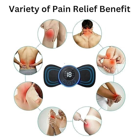 Wireless EMS Mini Body Massager – Portable Butterfly Massager & Pain Relief