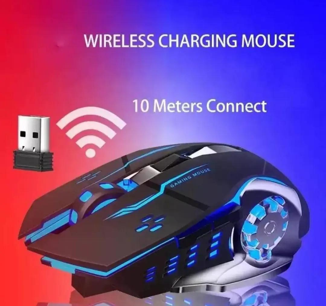 T2 Slient Wireless Gaming Mouse Rechargeable USB-C Port