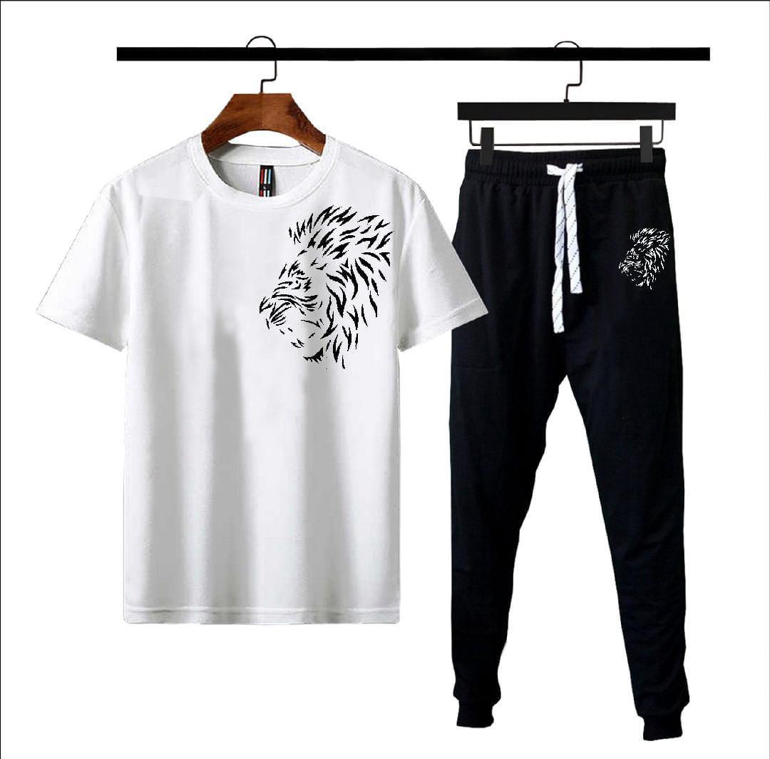 Men Polyester Printed Track Suit - 2 Pcs