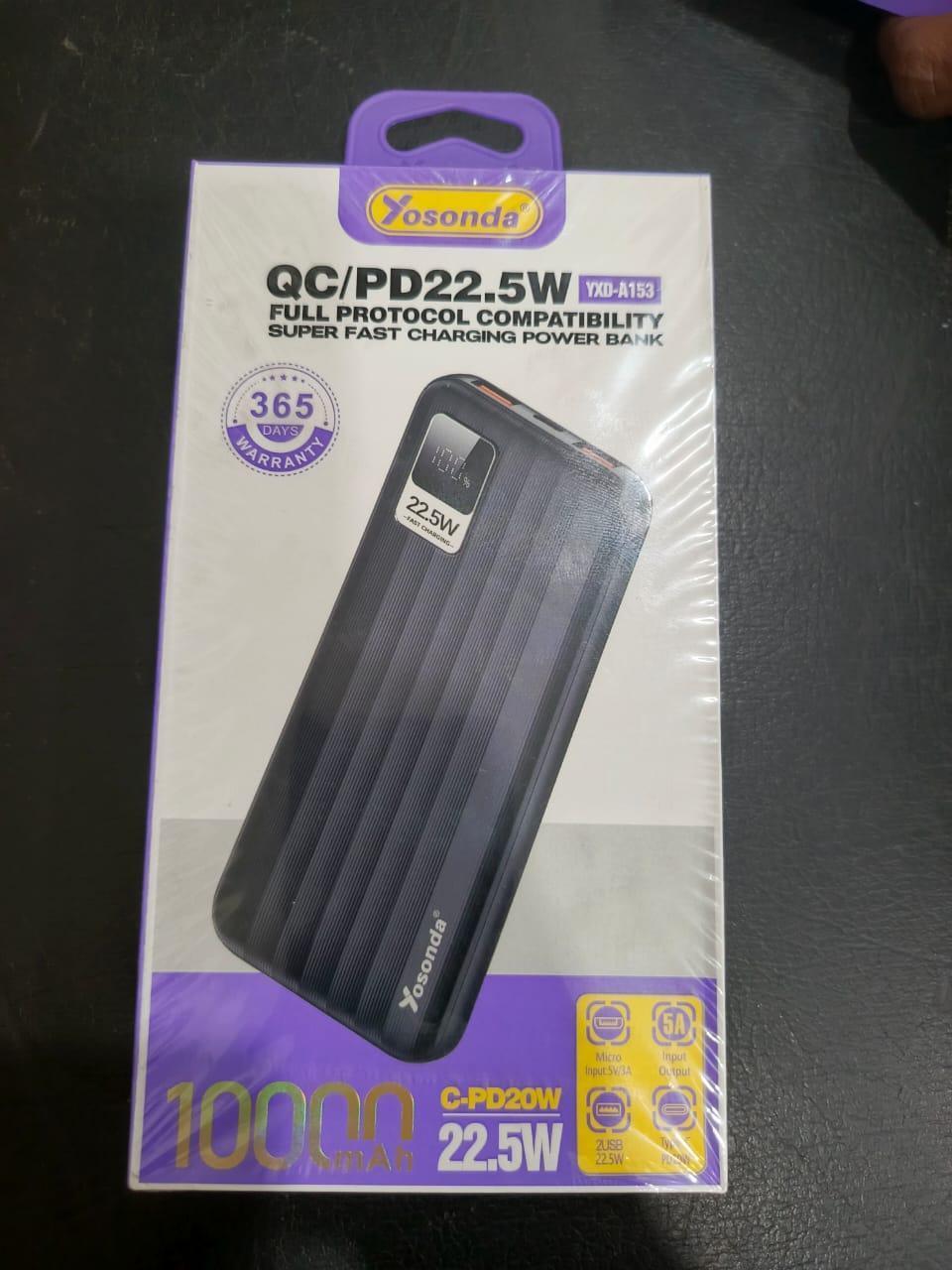 Fast Charging Portable Power Bank - 10000 mah 1 pcs