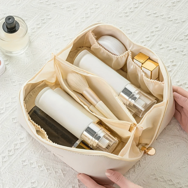 Makeup Organizer Toiletry Kit Bag for Women – Travel Cosmetic Storage Case