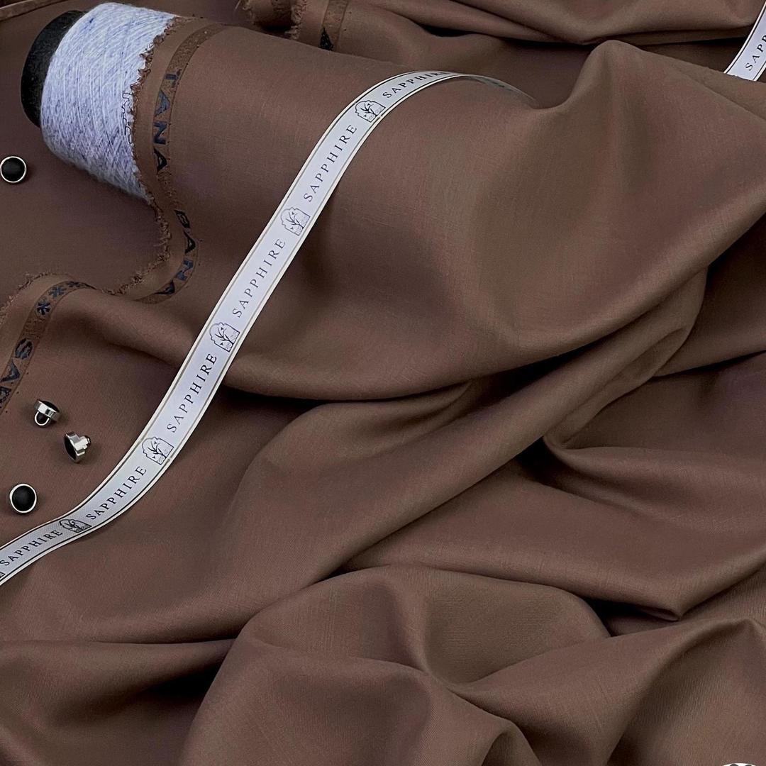 Men Unstitched Wash & Wear Plain Suit