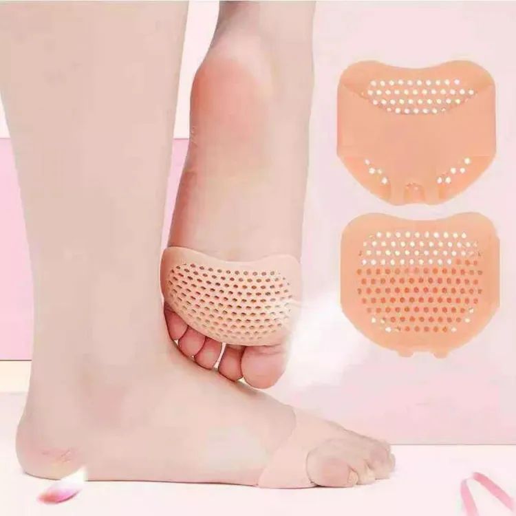 Insoles Forefoot Pads for Women High Heel Shoes Foot Blister Care Toes Insert Pad Silicone Gel Insole Cushions Pain Relief Splin